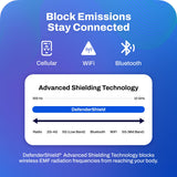 DefenderShield guantes en escritorio al usar ordenador para protección durante trabajo