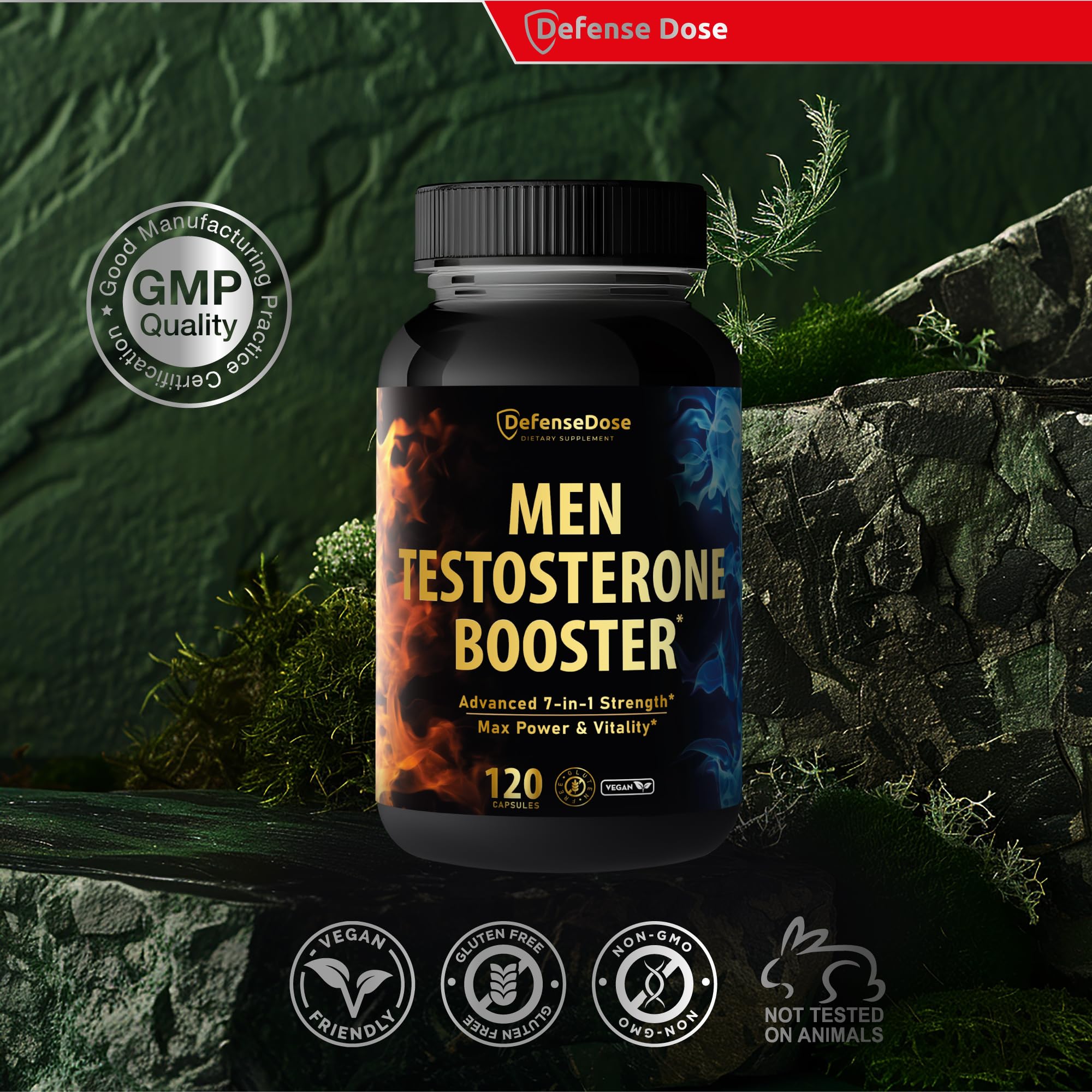 Defense Dose ingredientes naturales en composición mostrando botánicos