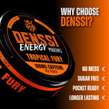 DENSSI pouch en mano durante entrenamiento para mayor enfoque y energía