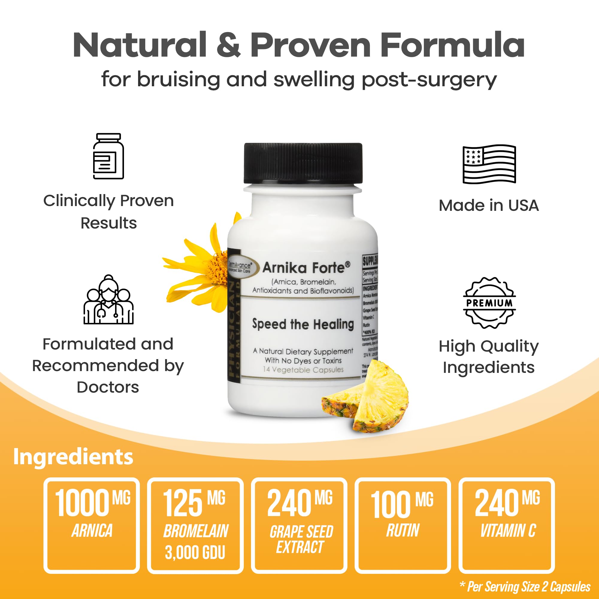 Producto DermAvance Arnika Forte en manos para comparar tamaño y uso práctico
