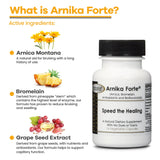 Detalle de la textura de la cápsula DermAvance Arnika Forte para fácil ingestión