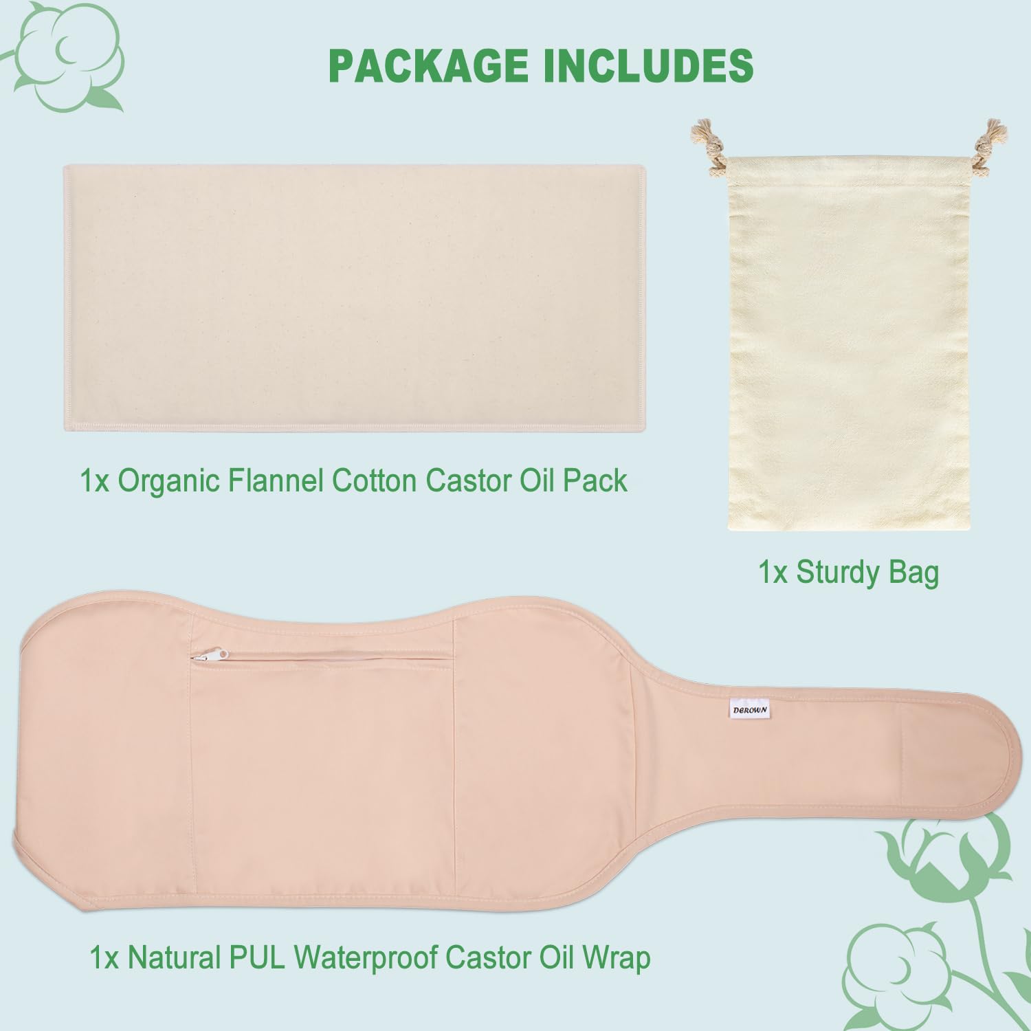 DEROWN kit plegado para viaje, beneficio: almacenamiento compacto y limpio