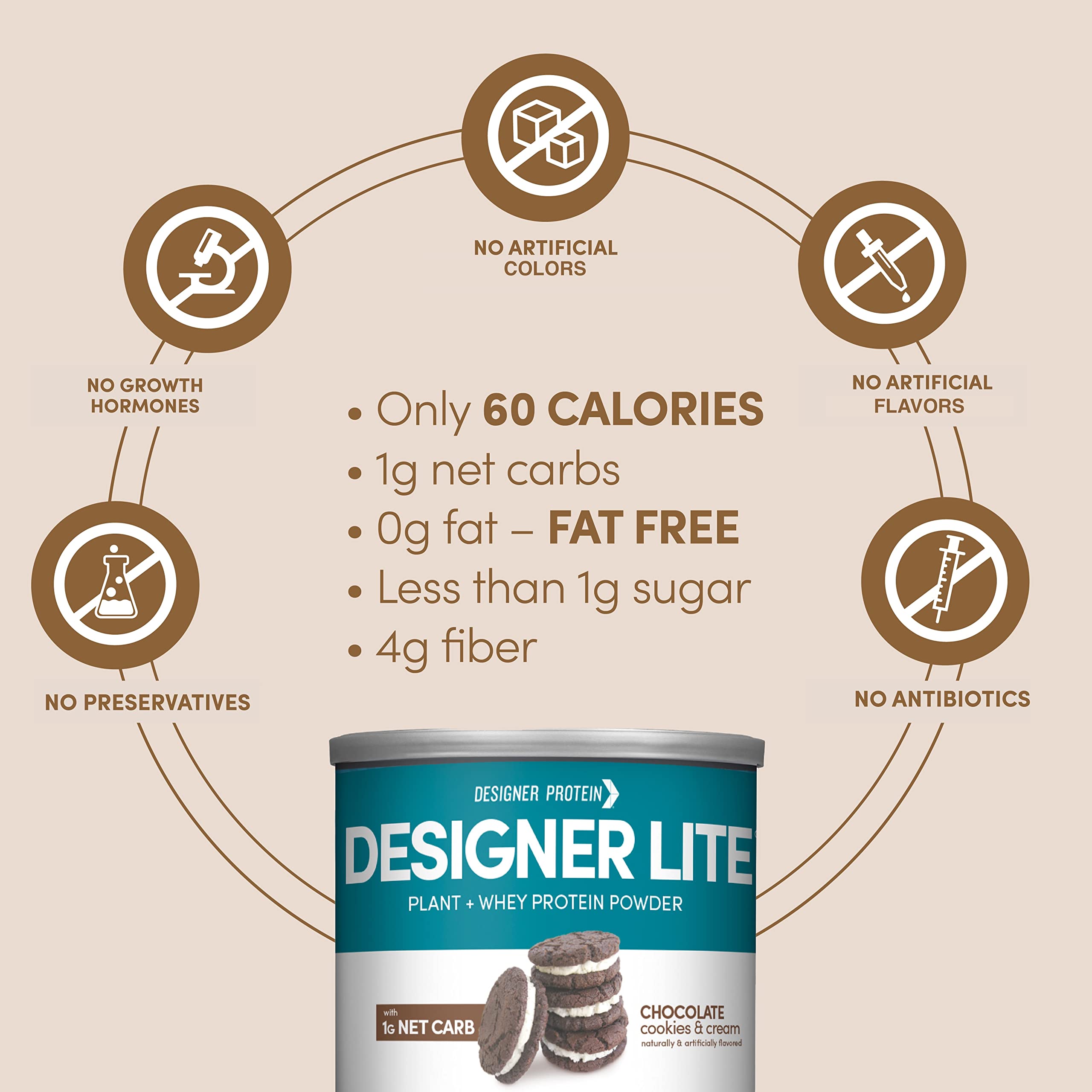Designer Wellness batido listo en vaso, opción rápida y baja en calorías