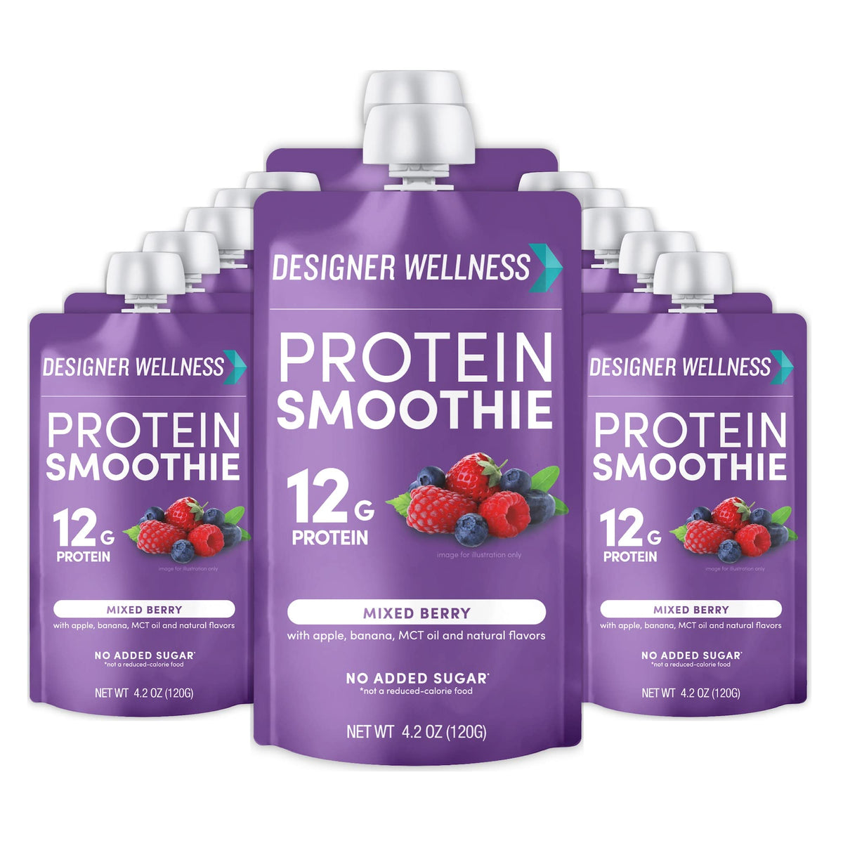 Designer Wellness frente del empaque Mixed Berry muestra conveniencia