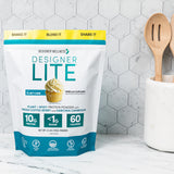 Designer Wellness etiqueta nutricional e ingredientes para ver vitaminas y probióticos