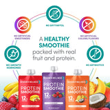 Persona sosteniendo un pouch Designer Wellness listo para beber, conveniente y práctico