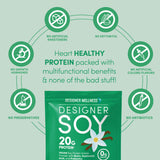 Designer Wellness tamaño en mano para comparar peso y porciones, práctico y portable