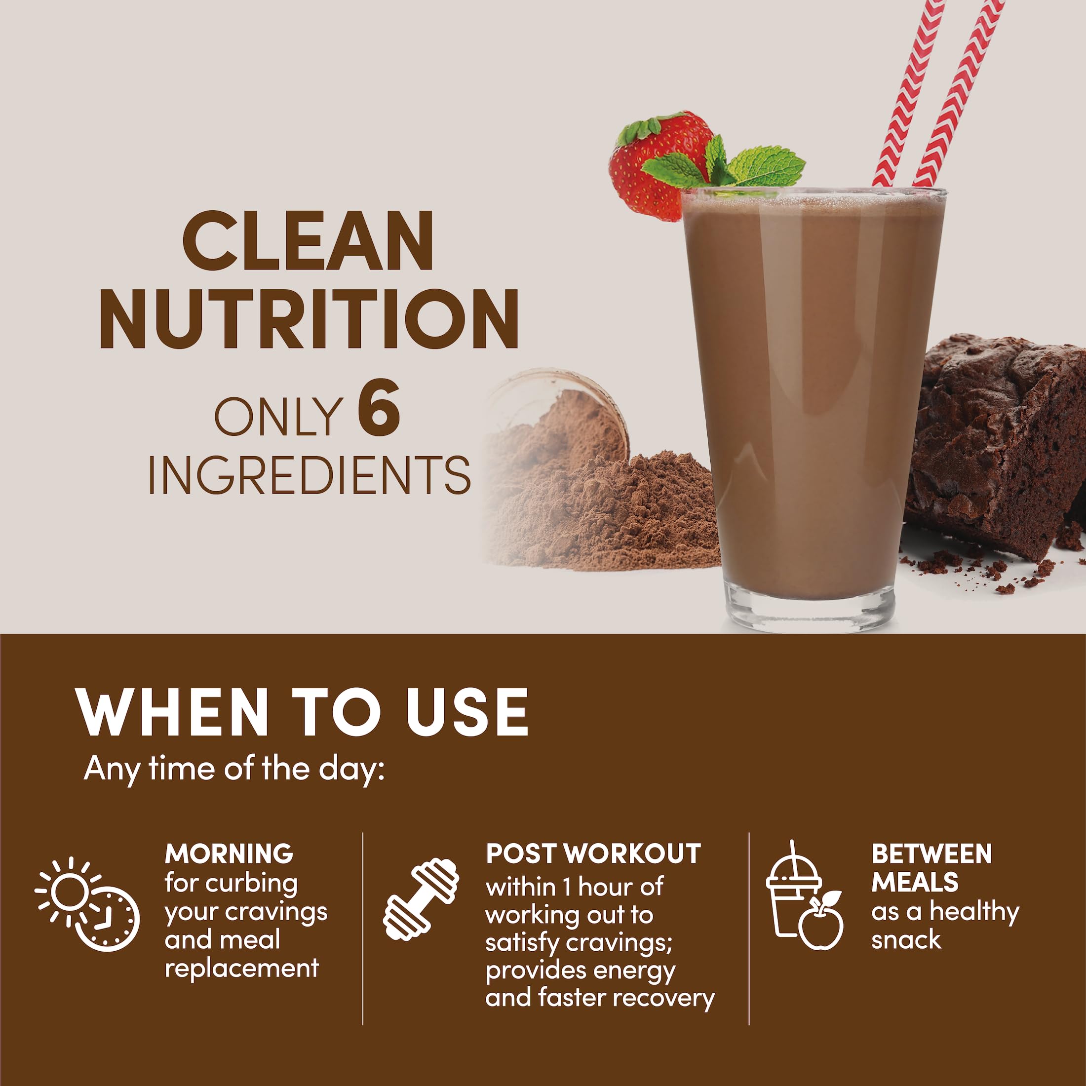 Designer Wellness primer plano de textura del polvo de cacao, mezcla fácil