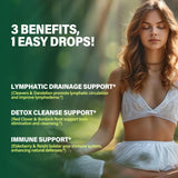 DetoxenNATURE gotas en cuentagotas mostrando textura líquida de rápida absorción