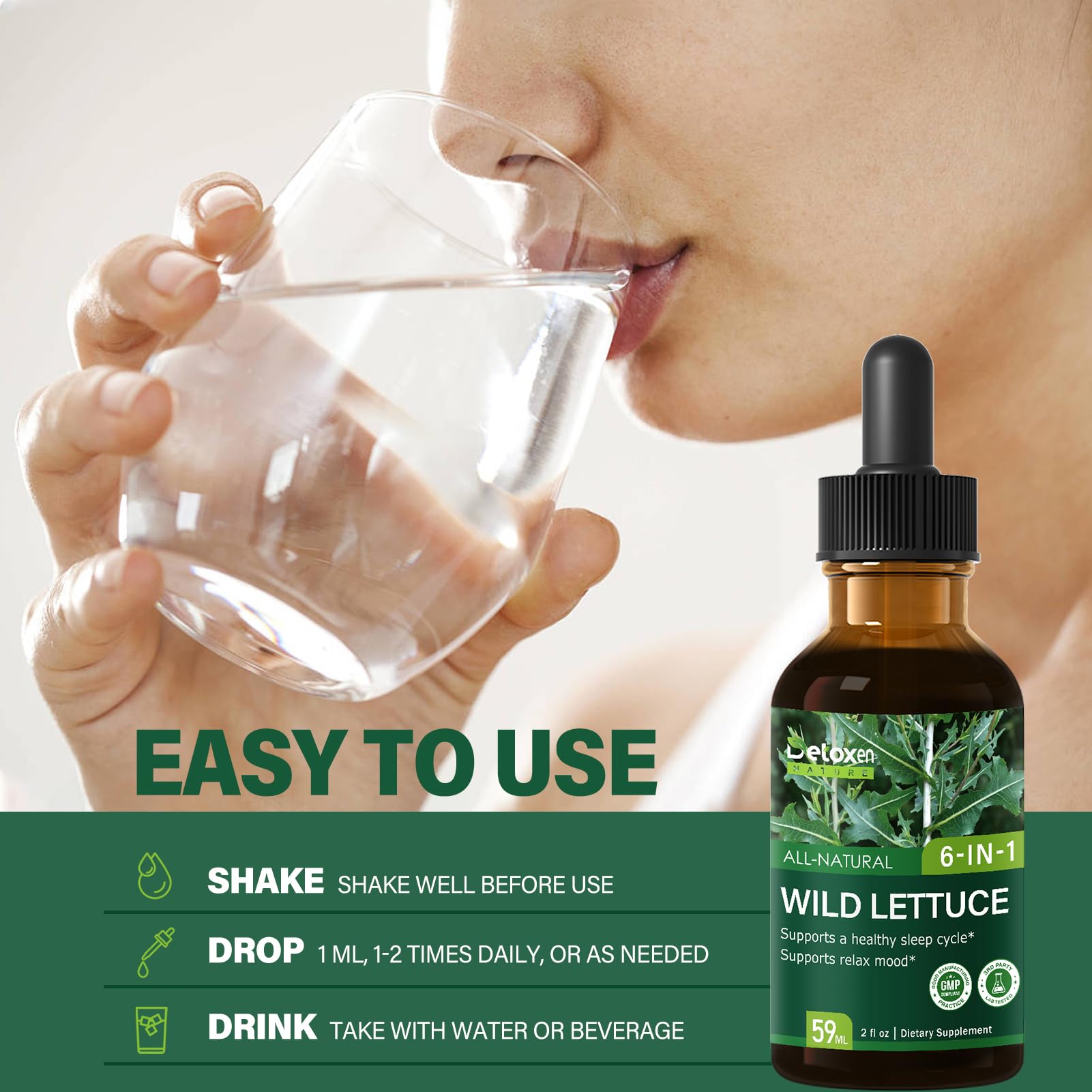 DetoxenNATURE comparación de tamaño 2 oz para transporte práctico