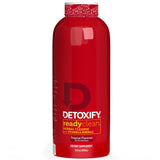 Detoxify botella frontal tropical mostrando marca y tamaño 16 oz, beneficio: fácil identificación