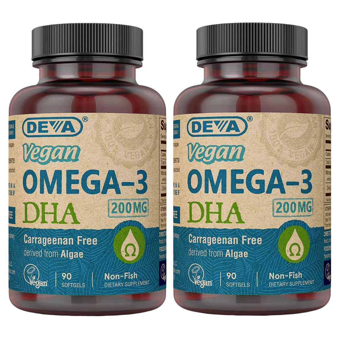 DEVA envase frontal mostrando etiqueta vegana y beneficio sin gelatina