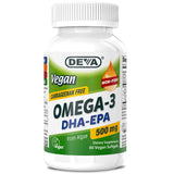 DEVA frasco frontal del producto mostrando el formato y etiquetado vegano
