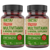 DEVA frontal del pack doble mostrando envases y beneficios veganos