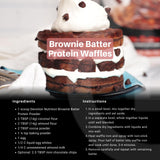 Devotion Nutrition brownie casero preparado con el polvo, sabor masa de brownie