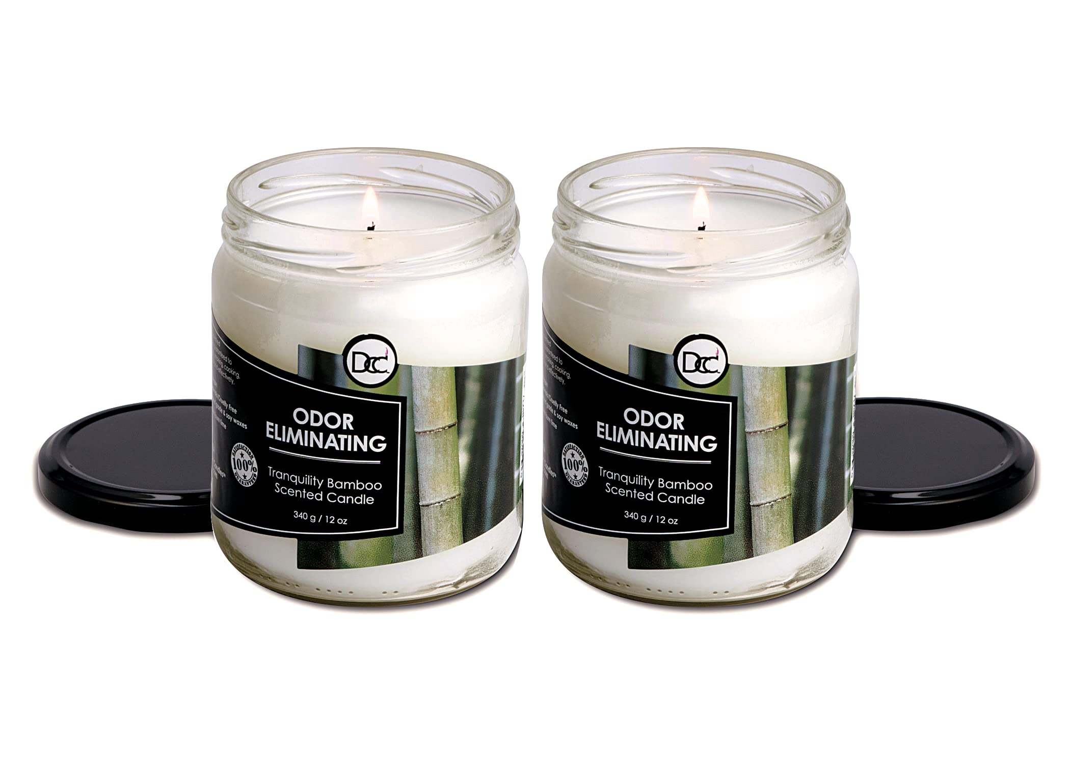 Dianne's Custom Candles textura de la cera Bamboo que indica combustión uniforme