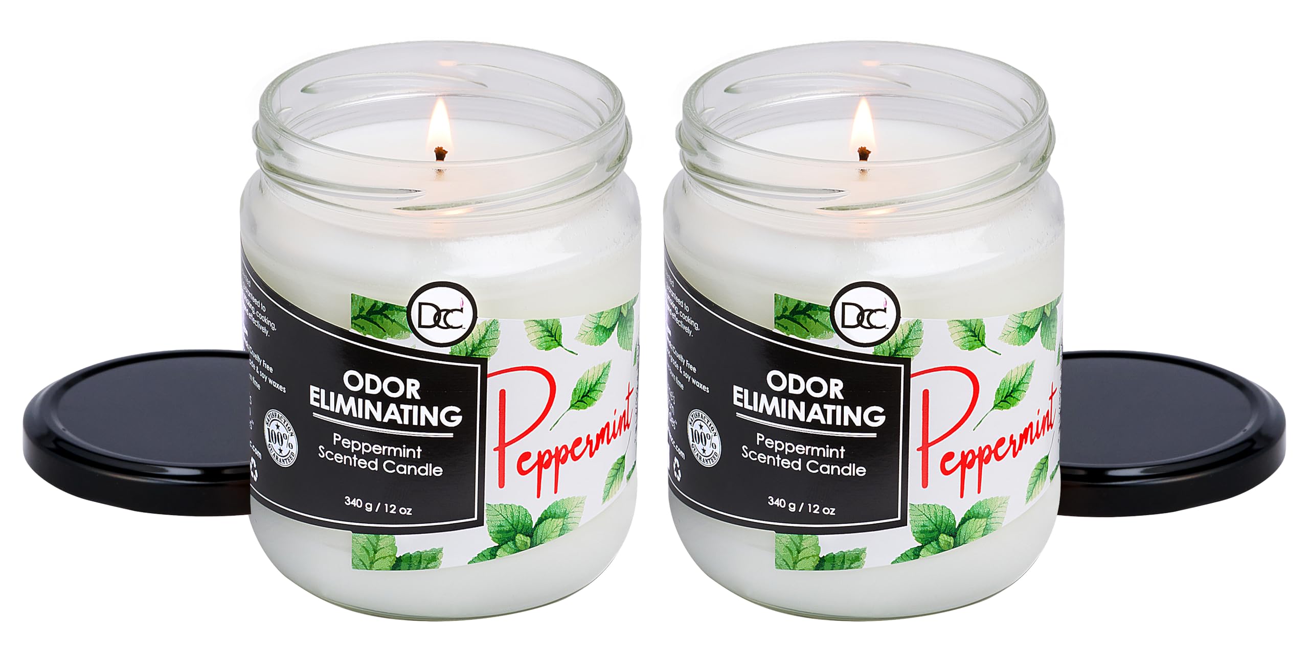 Dianne's Custom Candles primer plano de la cera de soja, combustión limpia y duradera