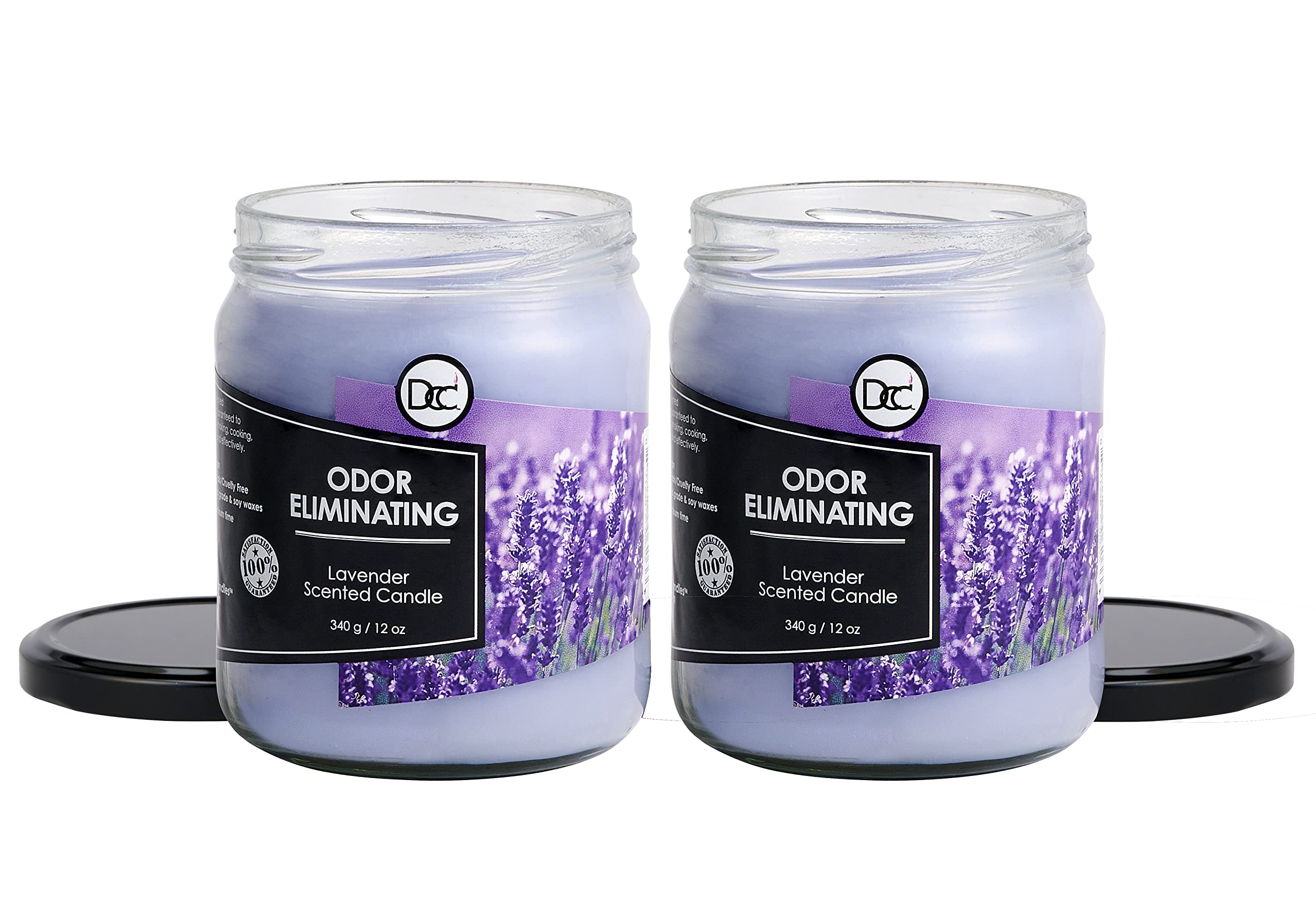 Dianne's Custom Candles primer plano de la cera de soja mostrando textura y pureza