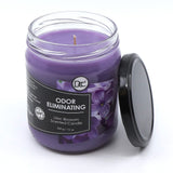 Dianne's Custom Candles detalle de etiqueta con ingredientes y certificaciones