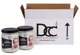 Dianne's Custom Candles vela encendida con llama estable para experiencia de aroma duradero