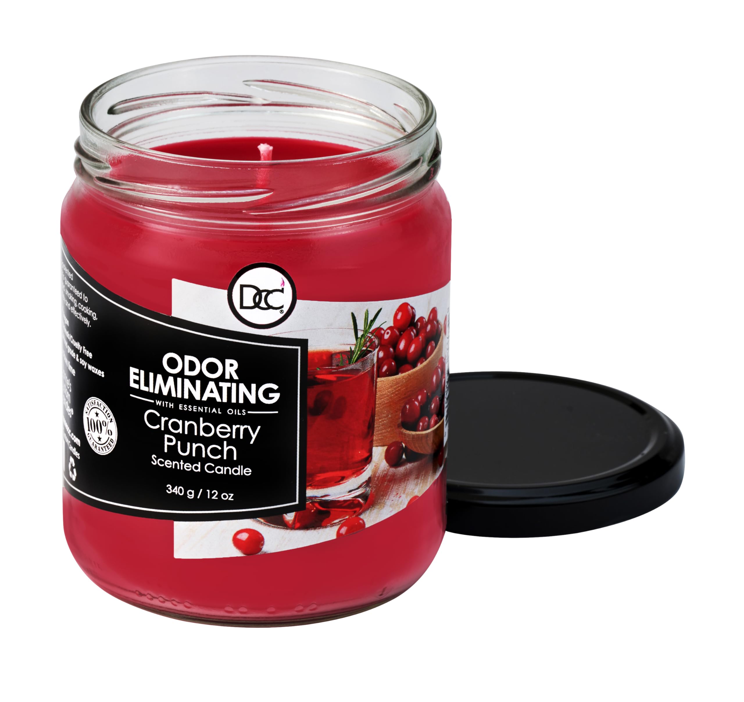 Dianne's Custom Candles primer plano de la cera muestra calidad y combustión limpia
