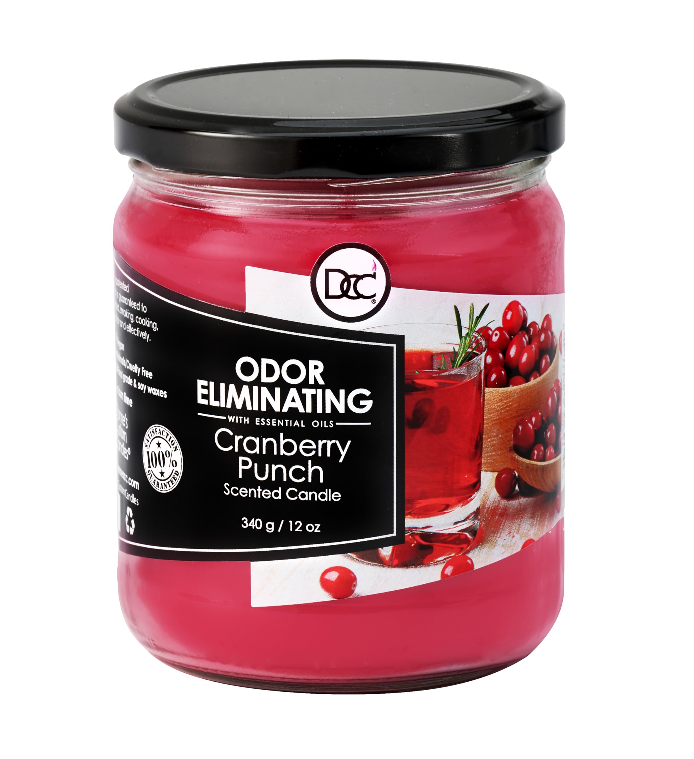 Dianne's Custom Candles vista frontal del envase perfuma y neutraliza olores