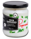 Dianne's Custom Candles vista frontal del envase, aroma menta y frescura