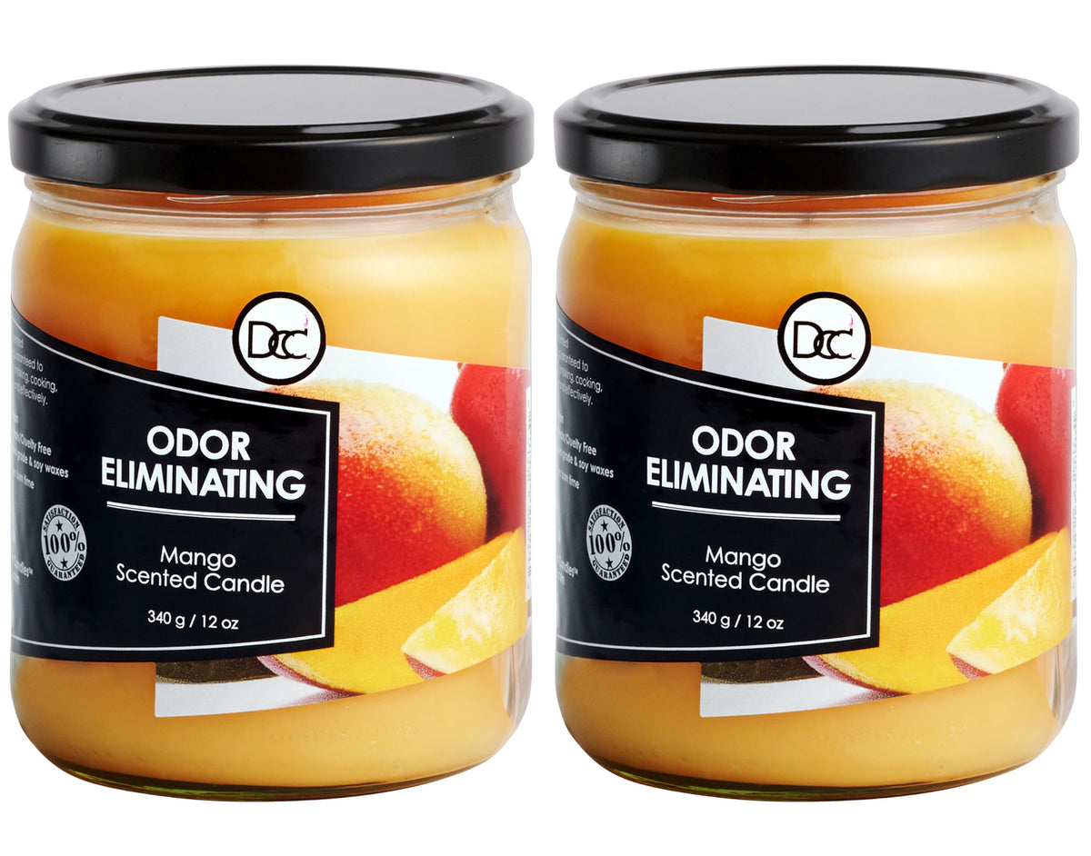 Dianne's Custom Candles pack frontal mostrando diseño y aroma mango