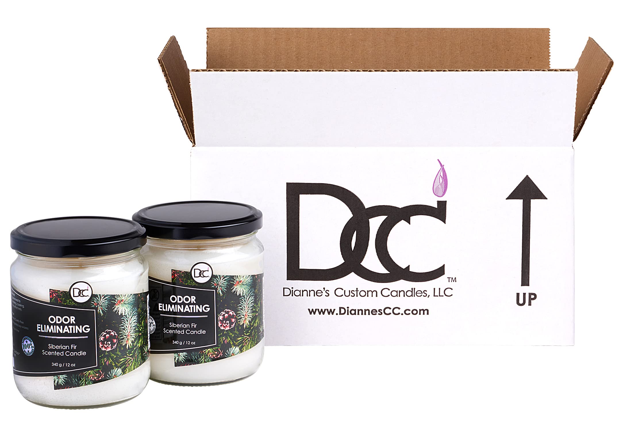 Dianne's Custom Candles primer plano textura cera mezcla premium beneficios