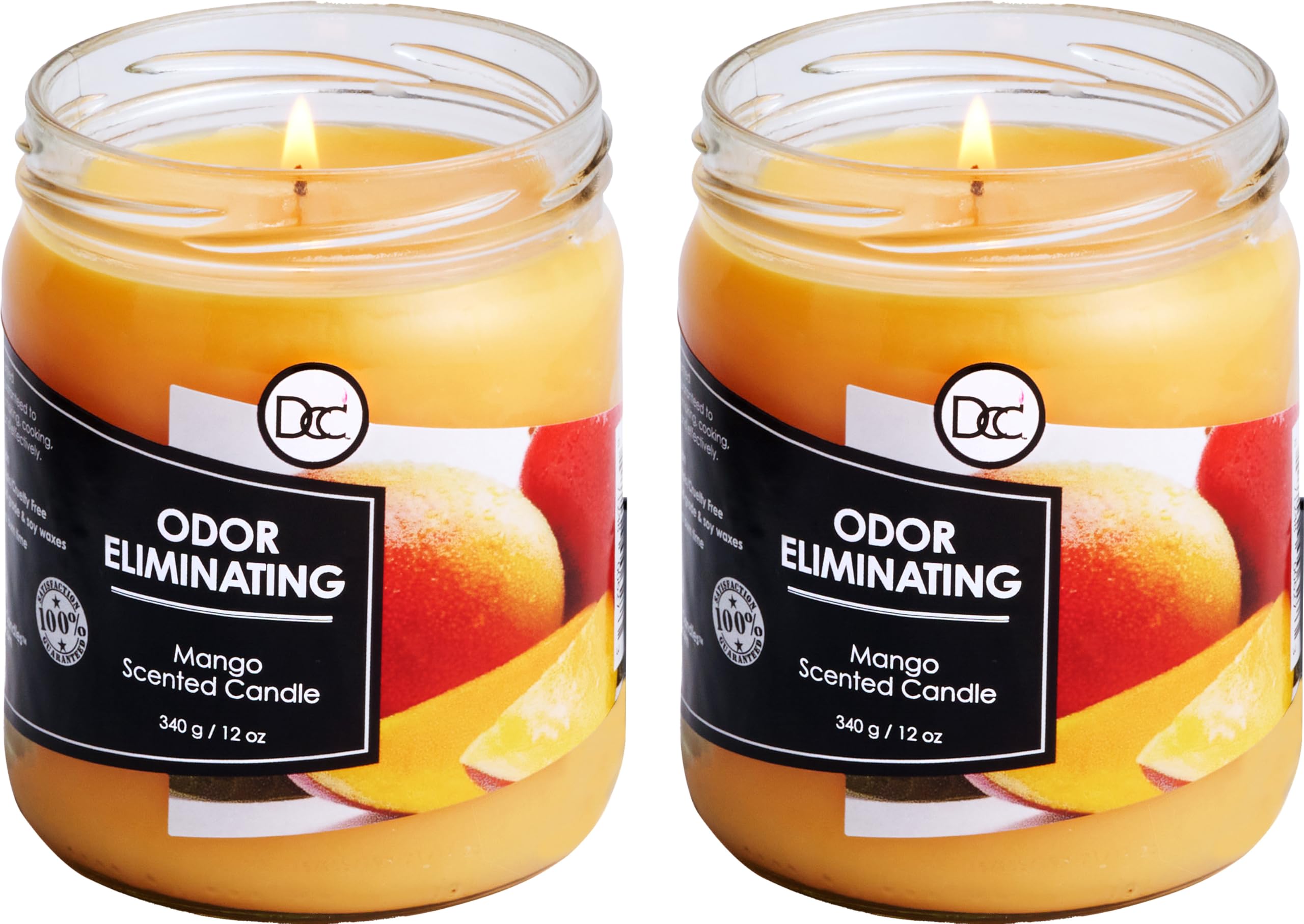 Dianne's Custom Candles vista superior de mecha sin plomo y cera