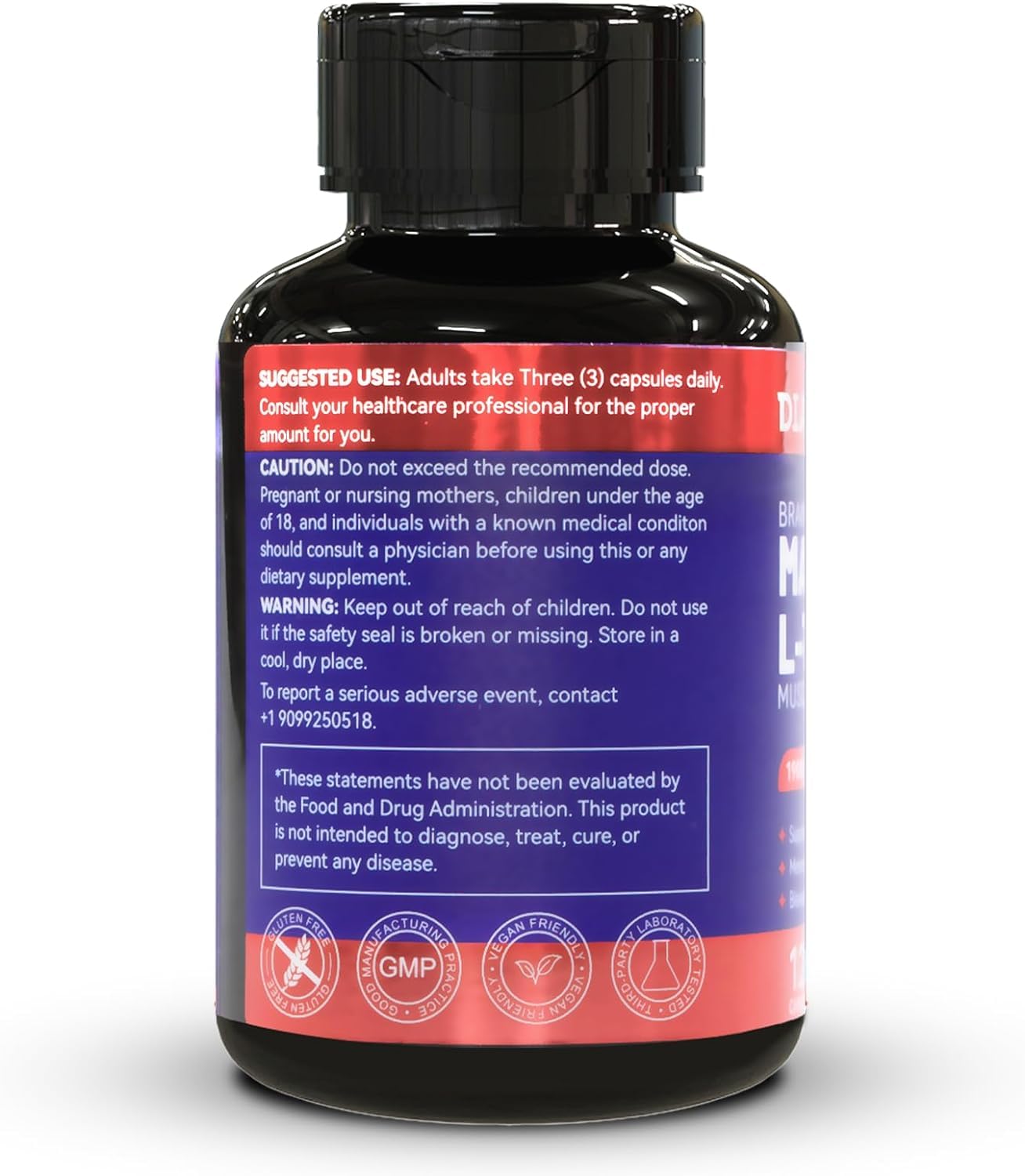 DIATMOON etiqueta con lista de ingredientes resaltando origen y transparencia