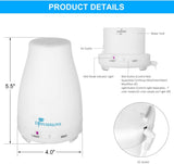 Diffuserlove en dormitorio iluminando y humidificando, ambiente relajante