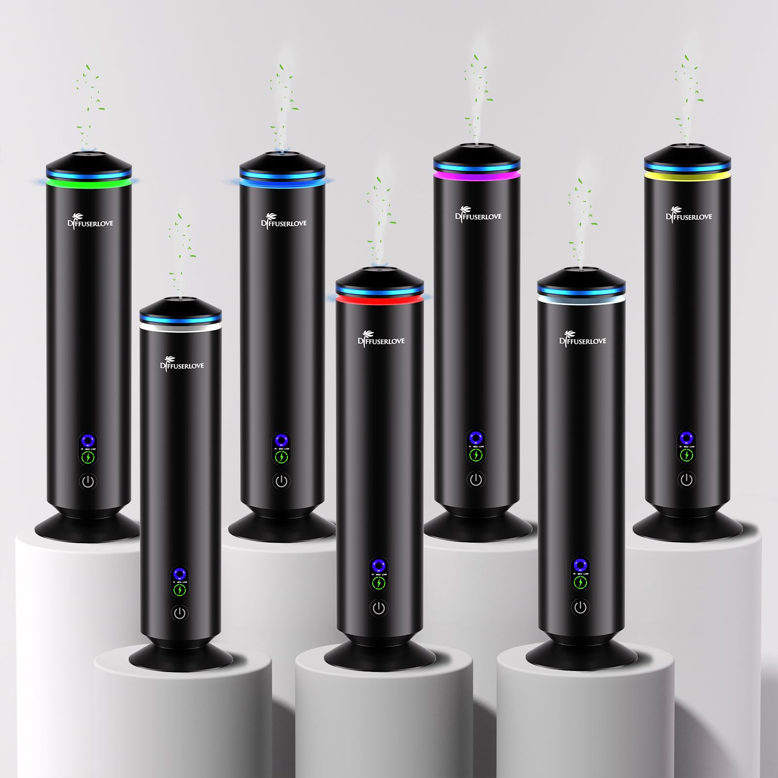 Diffuserlove comparación de tamaño en mano para visualizar escala y ubicación ideal