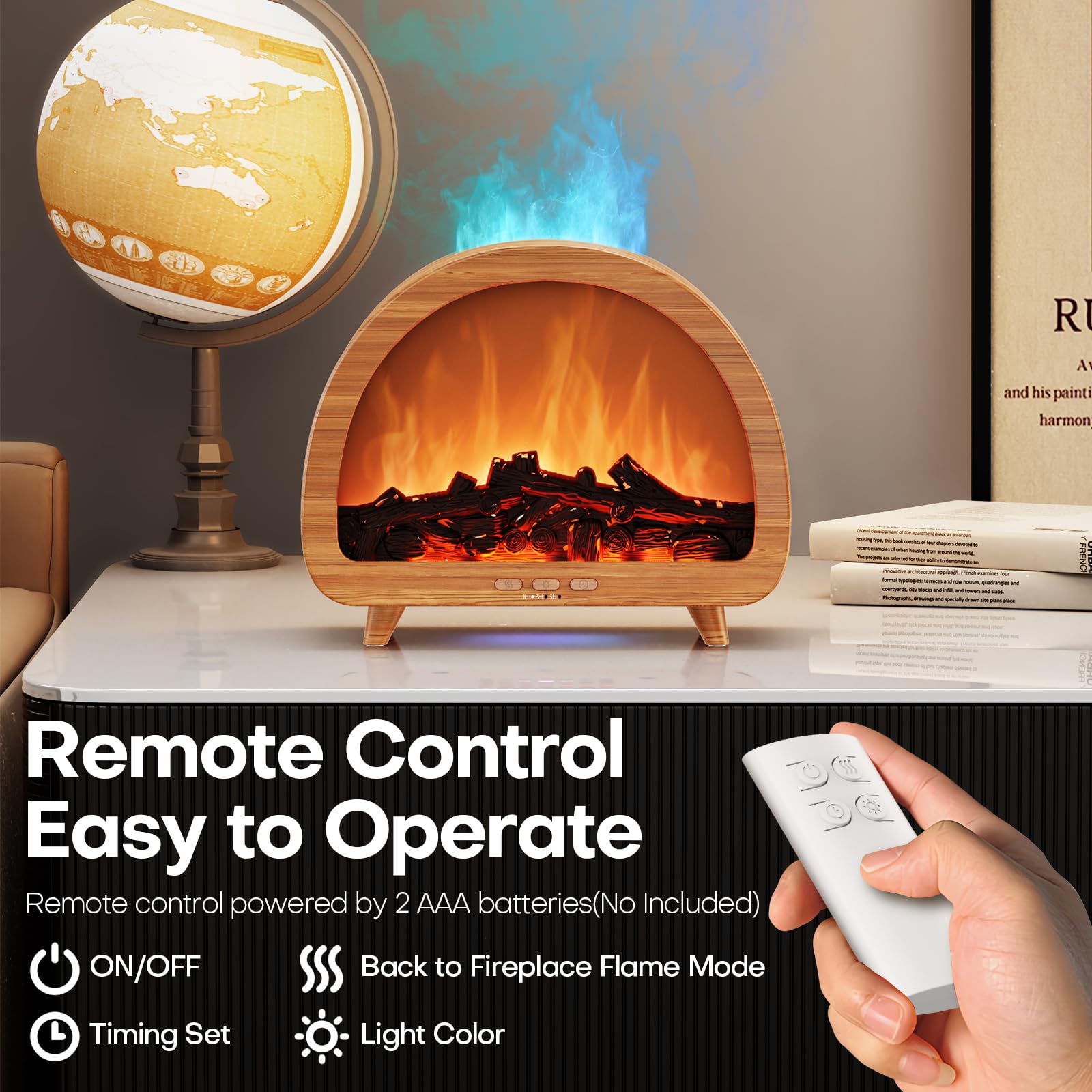 Diffuserlove junto a mano para mostrar tamaño compacto y portátil