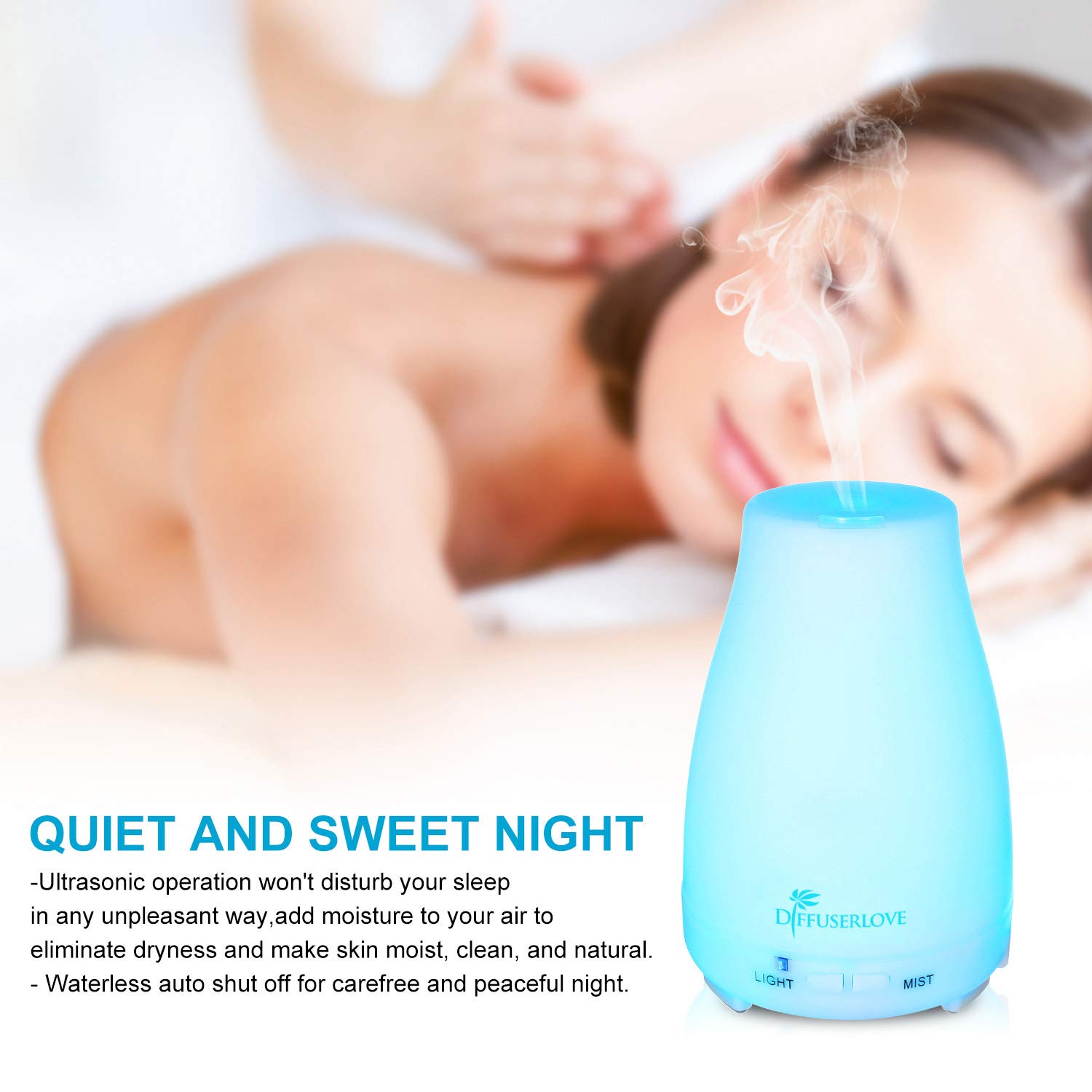 Diffuserlove luces LED multicolores ambientan y cambian estado de ánimo