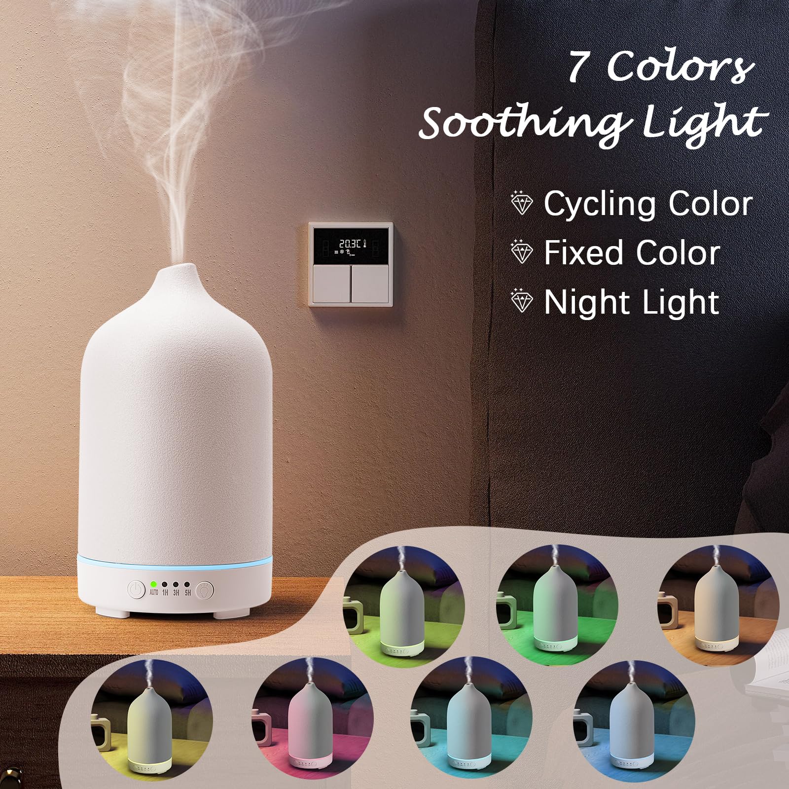 Diffuserlove comparación de tamaño con mano para escala práctica