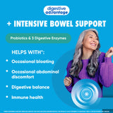 Digestive Advantage cápsulas en primer plano destacando su textura y facilidad de ingesta