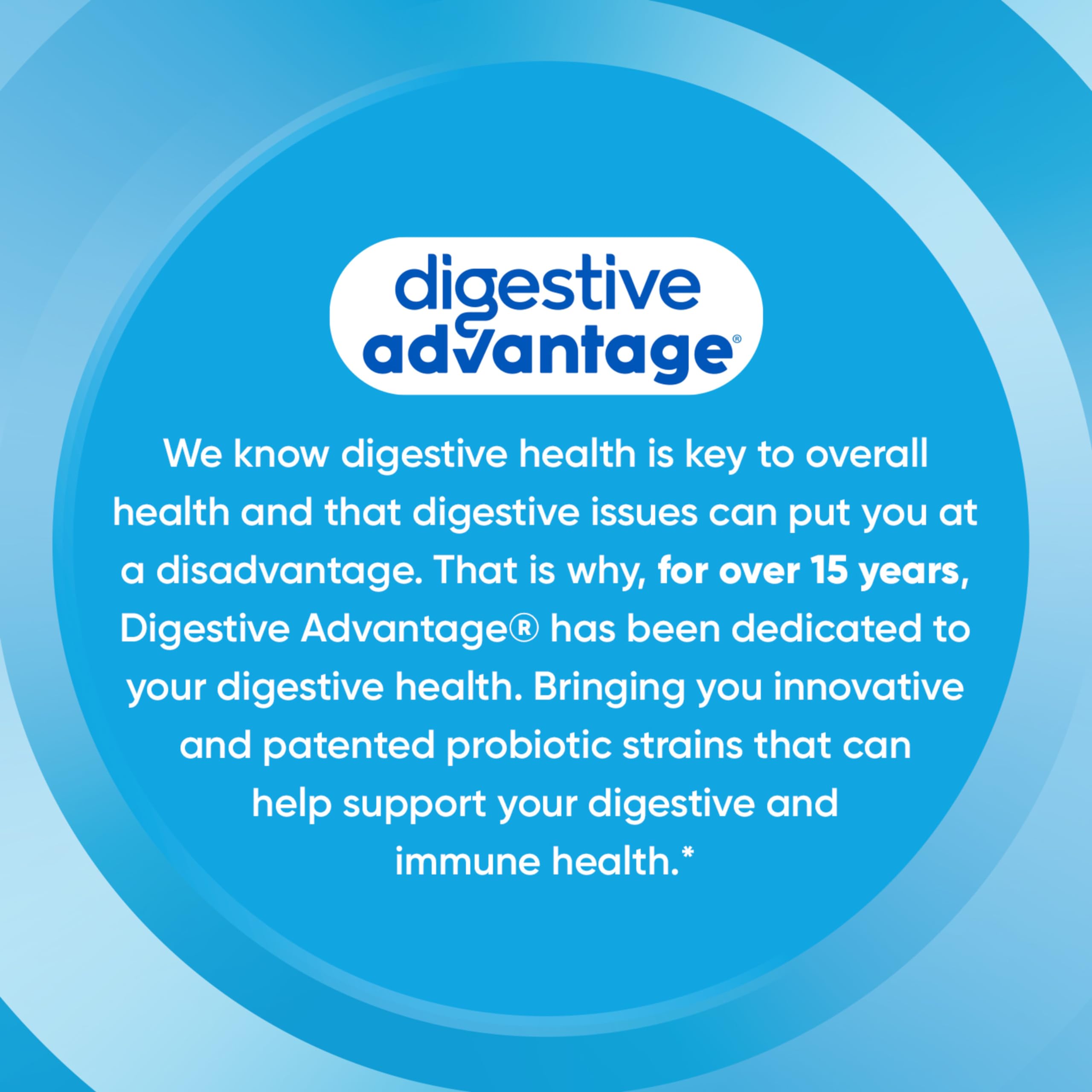 Digestive Advantage cápsula junto a yogur para ilustrar mayor supervivencia