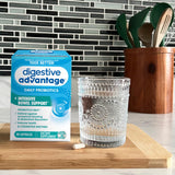 Digestive Advantage persona relajada tras digestión más cómoda