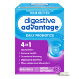 Digestive Advantage frente del empaque mostrando información clave y beneficios