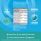 Digestive Advantage ingredientes y enzimas visibles para apoyo en descomposición de alimentos