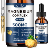 dilib envase frontal Triple Magnesium Complex sabor piña, fácil dosificación