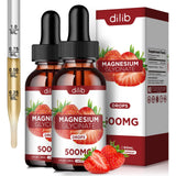 dilib botella frontal de gotas de magnesio con fresa, cómoda administración