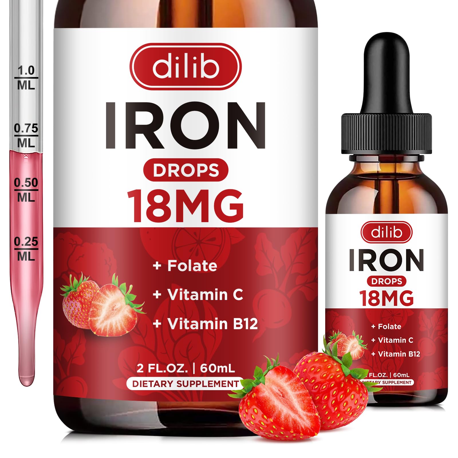 dilib frasco frontal mostrando etiqueta y beneficio de absorción