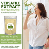 Dimmak Herbs envase 4oz junto a una regla para comparar tamaño práctico