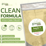 Dimmak Herbs etiqueta con ingredientes y certificación orgánica verificada
