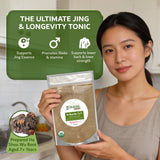 Dimmak Herbs cuchara con polvo para comparar tamaño y dosificación