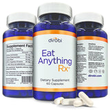 Dirobi Eat Anything Rx frente del empaque mostrando el envase y beneficios
