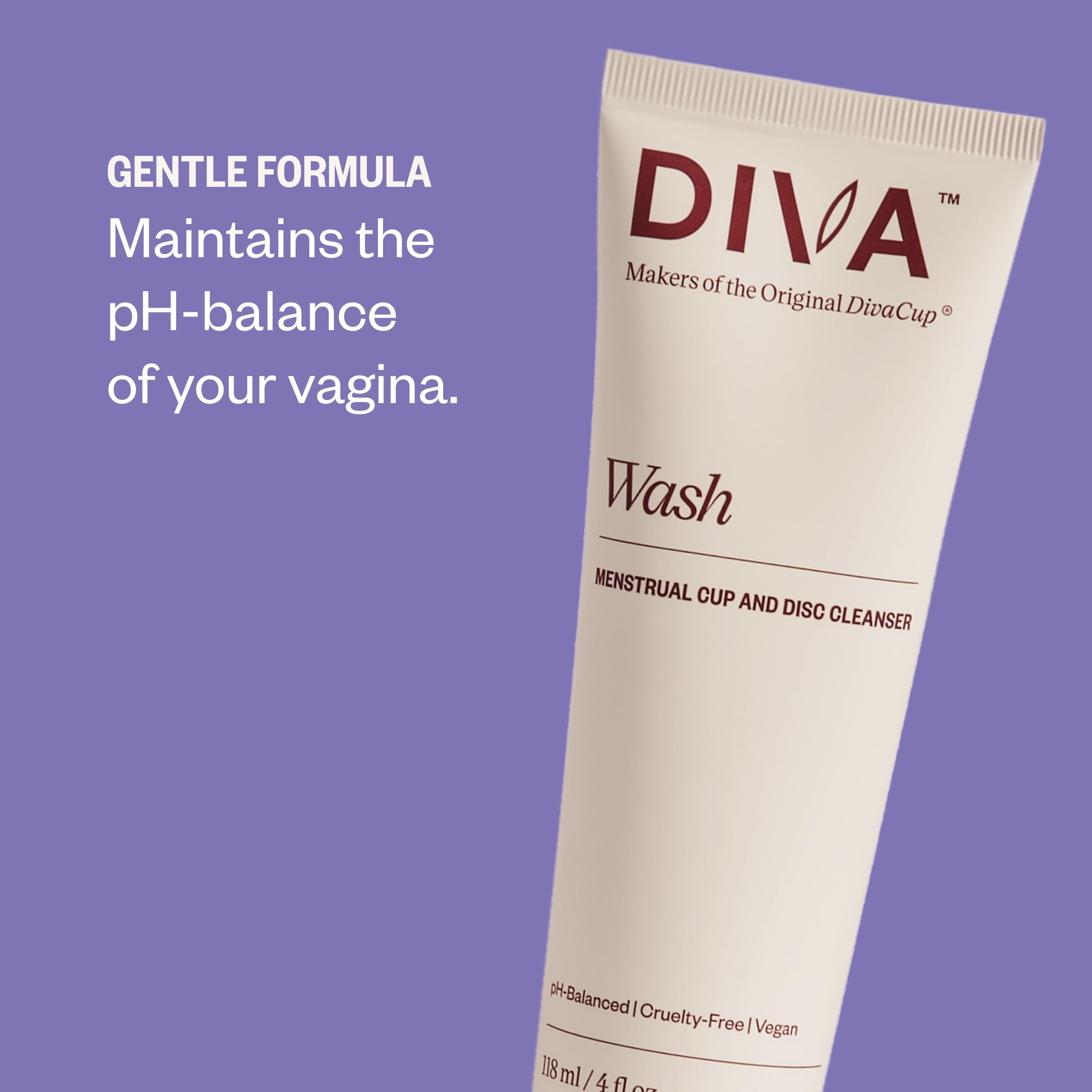 DIVA etiqueta de ingredientes destacando ingredientes de origen vegetal y biodegradables