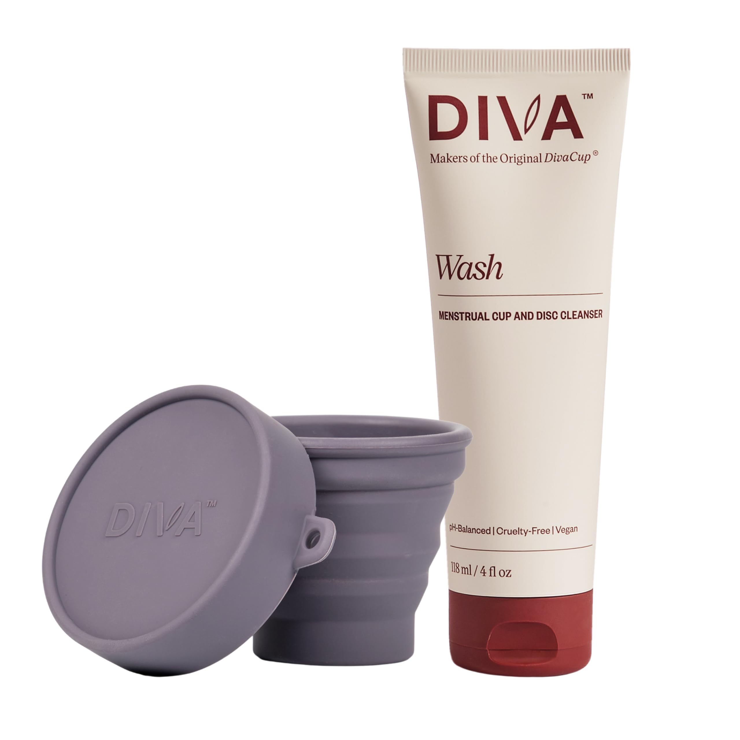 DIVA frente del envase limpiador vegetal mostrando formato práctico y beneficio de limpieza